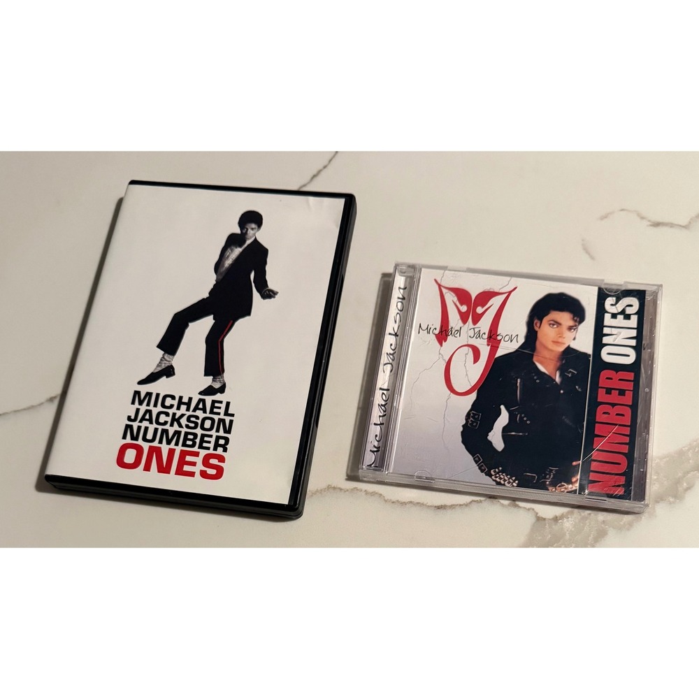 Michael Jackson Number Ones CD and DVD Greatest Hits Music Video Set Pop MJ